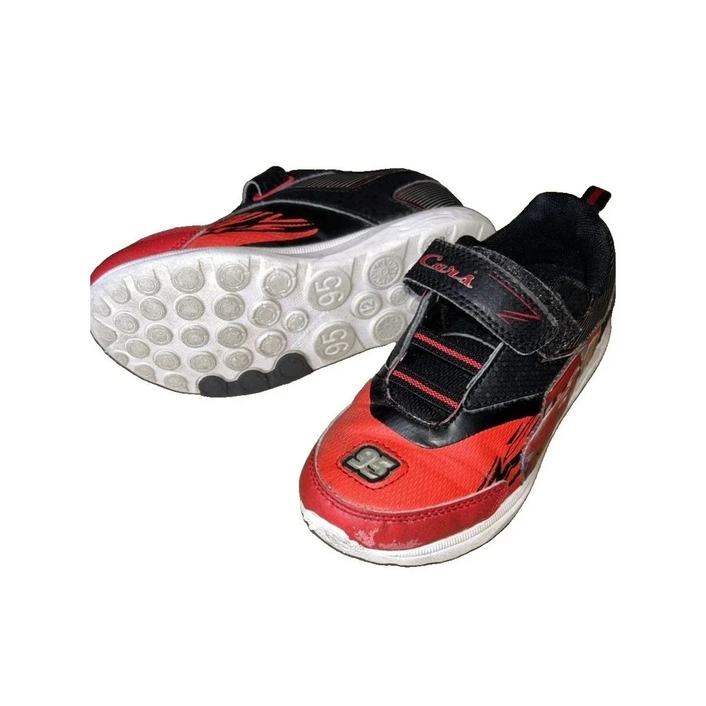 Y2K Cars Lightning McQueen Kids Sneakers Size 12 Nitro Max Performance #95